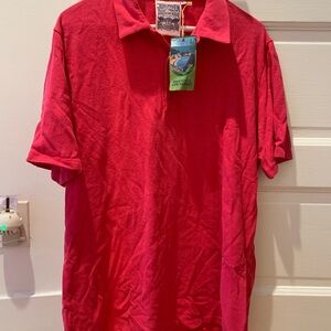 Jungmaven Vibrant pink grapefruit Preston polo